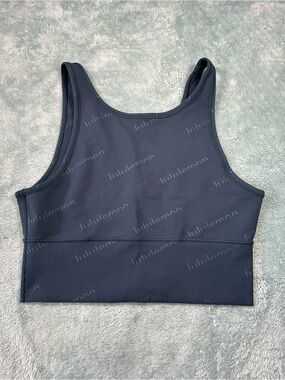 lululemon athletica Women's Navy High-Neck Crop Tank